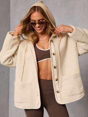 VICI Fremont Sherpa Drawstring Hood Jacket NWT